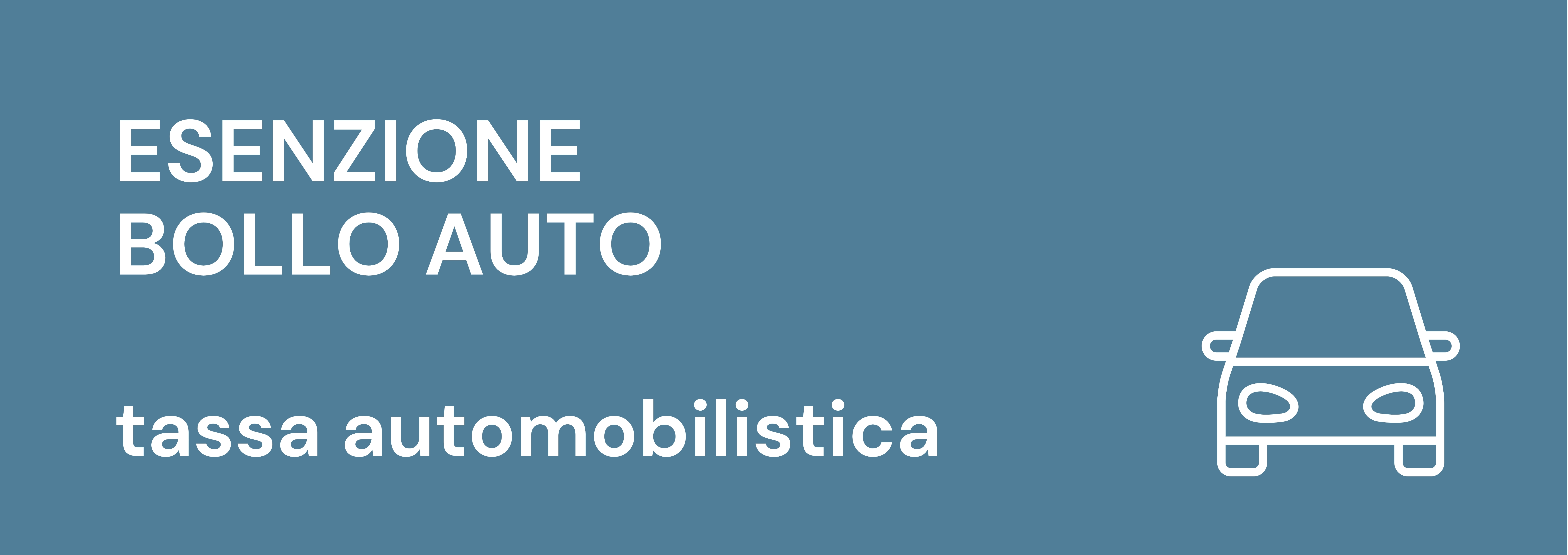Esenzione bollo auto
