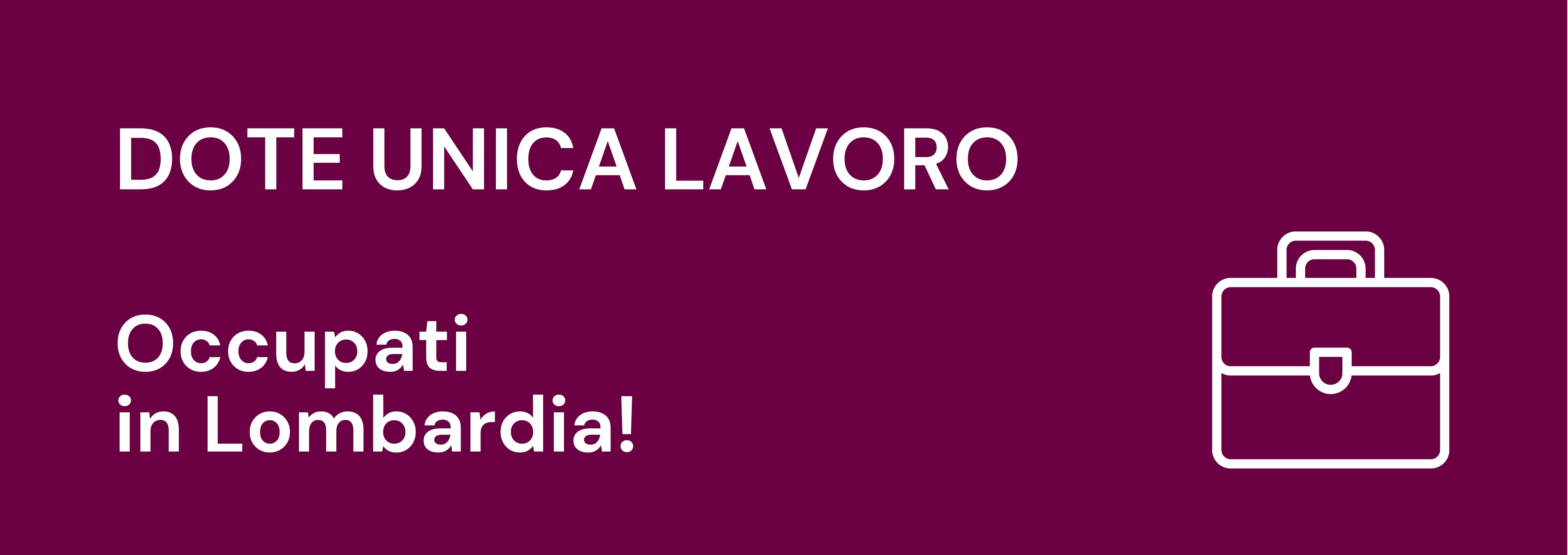 Dote Unica Lavoro